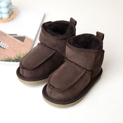 100% prirodna ovčja vuna Zimske dječje cipele Čizme za dječake i djevojčice Prava koža Meka topla čizme za snijeg Tople čizme za djevojčice