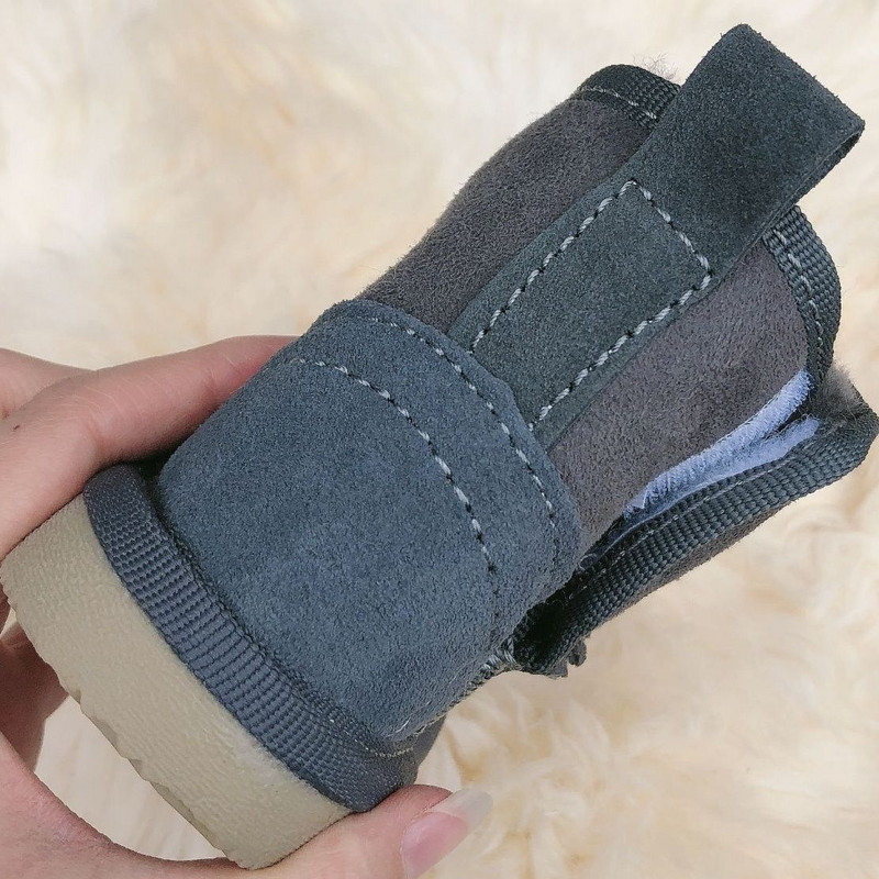 100% prirodna ovčja vuna Zimske dječje cipele Čizme za dječake i djevojčice Prava koža Meka topla čizme za snijeg Tople čizme za djevojčice