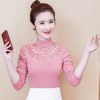 Bluză cu mânecă lungă, broderie la modă de toamnă pentru femei, 2020, ocazional, elegantă, plus bluze din catifea, cămașă Bluza A368