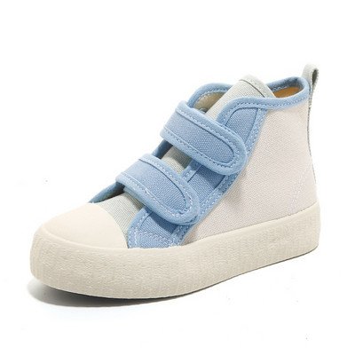 Najotmjenije patchwork platnene cipele za djecu Slatke šarene ulične cipele za djecu Dječje jesenske visoke cipele Čizme za djevojčice s ravnim potplatom E07314