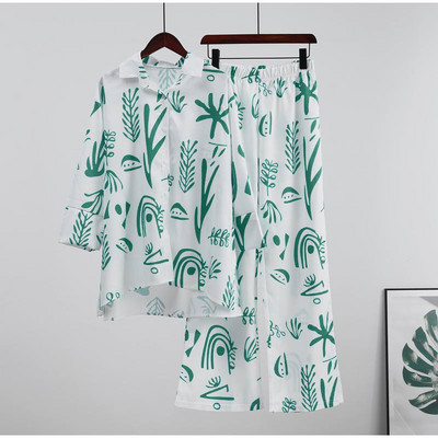 Laia säärega püksid, kaheosalised komplektid, komplektid naiste kevad-sügis pikkade varrukatega särgi ülikond vabaaja 2 tk. komplekt naistele