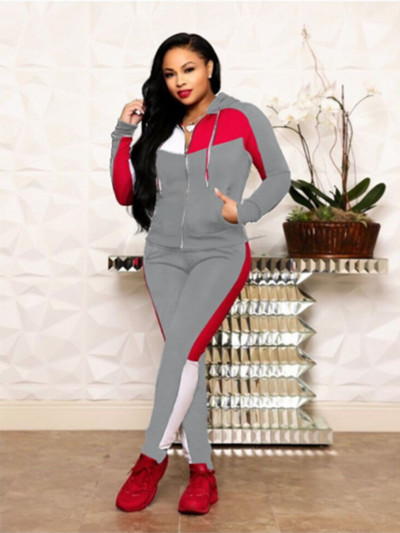 Proljetni dvodijelni kompleti 2023. Ženska majica s kapuljačom i hlačama dugih rukava s geo printom Odjevne kombinacije Modne trenirke Ležerne, elegantne