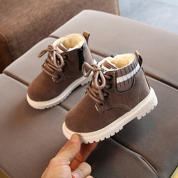 Botines Φθινόπωρο Χειμώνας Νέα πλατφόρμα Παιδικό βαμβακερό παπούτσι Ζεστό κορίτσι Snow Boot Retro Boy Ankle Boot Παιδικό παπούτσι για κορίτσι Boot Sapato Infantil