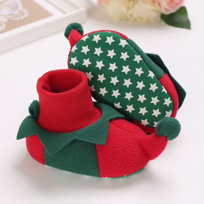Soojad jõulud väikelapsele Esimesed jalutuskärud Talvised Poistele Tüdrukute Kingad 0–18 kuud Xmas Cosplay Armsad multifilmi Beebi pehmed kingad