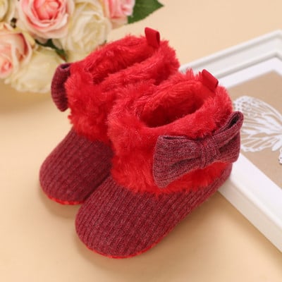 Soojad jõulud väikelapsele Esimesed jalutuskärud Talvised Poistele Tüdrukute Kingad 0–18 kuud Xmas Cosplay Armsad multifilmi Beebi pehmed kingad