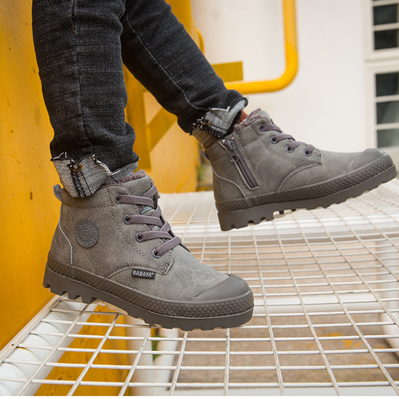 Dječje čizme za dječake, dječje tenisice, visoke kožne čizme za dječake, gumene protuklizne čizme za snijeg, modne zimske cipele na vezanje, bota za malu djecu