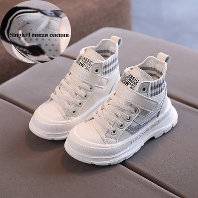 Lastejalatsid 2022. aasta sügis- ja talvejalatsid, väikelaste poolsaapad, tüdrukud, keskmise lõikega, soojad lühikesed saapad, poiste moed, üksikud saapad