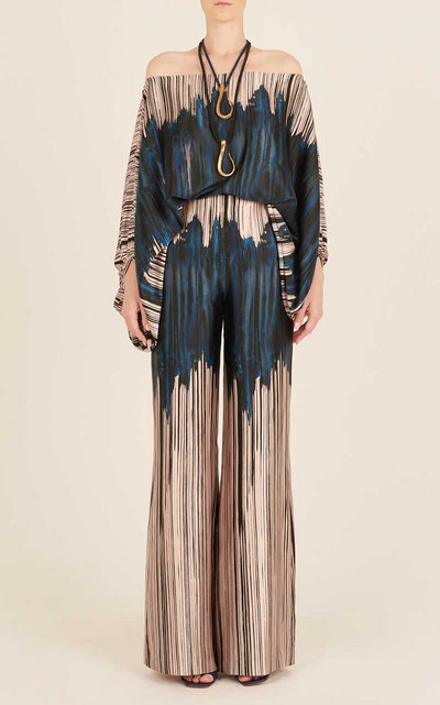 Žensko ležerno odijelo s printom od satena, modne majice s otvorenim ramenima i dugim hlačama, kompleti od 2 komada, proljeće 2023., široka odjeća za putovanje na posao