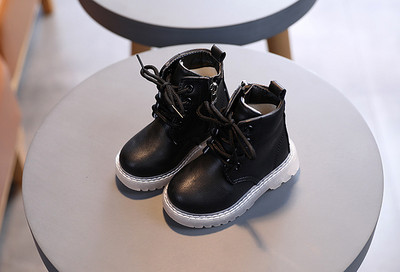 21-30 Gyerek lányok fiú csizma PU bőr vízálló csizma téli gyerek hócsizma lány gumicsizma 4 szín