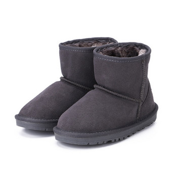 Παιδικές μπότες χιονιού Γνήσιο δέρμα παιδικό γούνα Κορυφαίας ποιότητας Αυστραλιανή μπότες Χειμερινές μπότες για αγόρια Βρεφικά κορίτσια Ζεστή μπότα