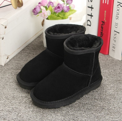 Dječje čizme za snijeg od prave kože, dječje krzno, visokokvalitetne australske čizme, zimske čizme za dječake, tople čizme za djevojčice