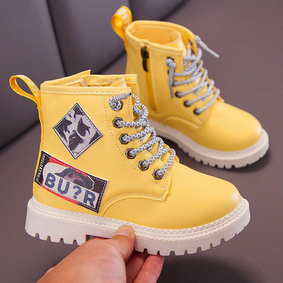 Uued talvised lastesaapad Soojad vabaajajalatsid poistele kingad tõmblukuga libisemiskindlad poolsaapad Tüdrukud Mugavad õpilaste kingad Lastesaapad