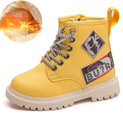 Uued talvised lastesaapad Soojad vabaajajalatsid poistele kingad tõmblukuga libisemiskindlad poolsaapad Tüdrukud Mugavad õpilaste kingad Lastesaapad