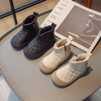 Νέες χειμερινές μπότες 2024 για μωρά αγόρια κορίτσια Μποτάκια χιονιού Ζεστά βελούδινα παιδικά βαμβακερά παπούτσια Αντιολισθητικά παιδικά καθημερινά παπούτσια για βρέφη