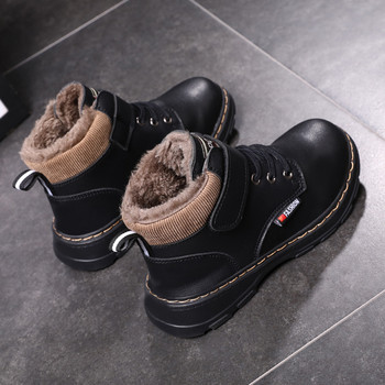 2023 Νέες παιδικές μπότες χιονιού Ζεστά αντιολισθητικά παπούτσια για αγόρια κορίτσια Επώνυμα μποτάκια Comfort Baby βελούδινα μπότες μόδας αθλητικά παπούτσια