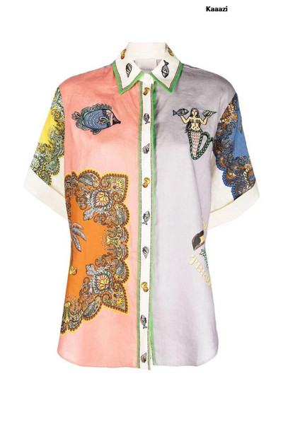 KAAAZI Moda, ležerni print, ljetno odijelo s dugim hlačama i dugim hlačama, opuštena ženska bluza kratkih rukava, dvodijelni komplet za odmor