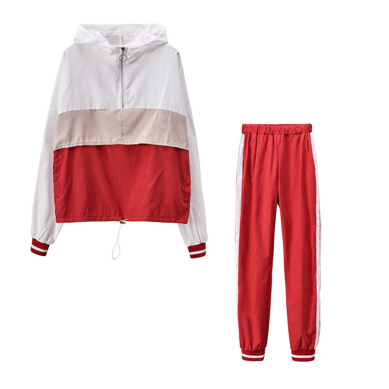 Naiste vaba aja spordiülikond, 2023. aasta sügis-talv, uus Korea vaba pikkade varrukatega mantel ja õhukesed püksid, kaheosaline moodne spordidress