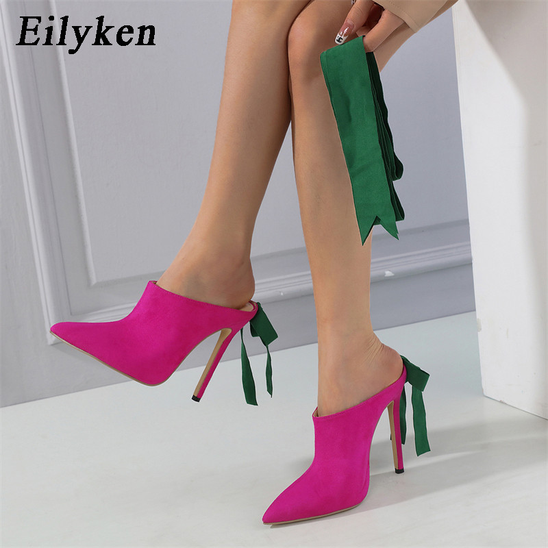 Eilyken naujo dizaino raišteliais surišamos kulkšnies moteriškos siurbtukai Seksualūs ploni aukštakulniai batai vakarėliui, moteriškos sandalai.