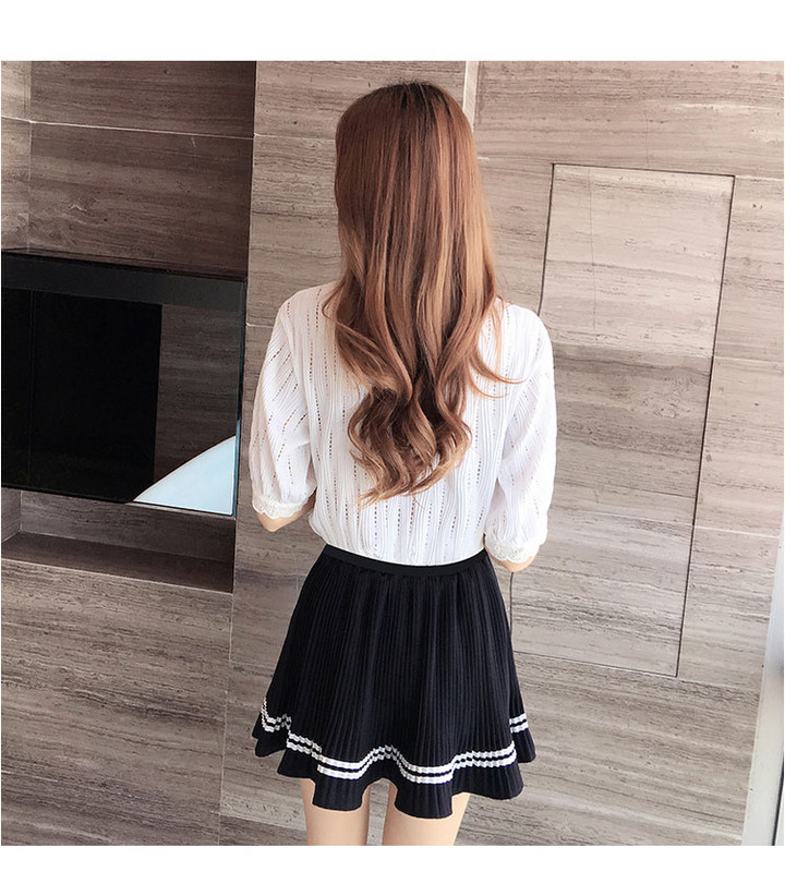 Naiste 2020. aasta armsa moe volangidega valged pluusid V kaelusega lühikeste varrukatega venivad naiste särgid Blusas šikid topid Elegantsed