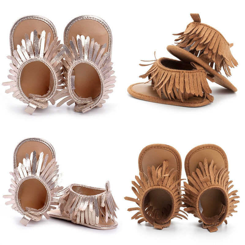 Novorođenčad Cipele za djevojčice Sandale sa šljokicama InfantMeki potplat Cipele za malu djecu Rese Neklizajuće Ljetne sandale 0-12M