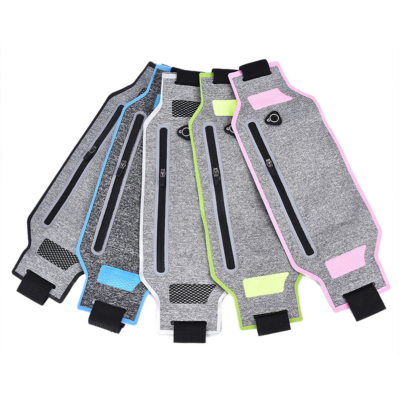 1 ΤΕΜ. Εξαιρετικά λεπτή τσάντα μέσης Τσάντες ζώνης πορτοφολιού Fashion Running Sport Bum Πακέτο Ταξιδιωτικής ζώνης μέσης με φερμουάρ Θήκη πεζοπορίας