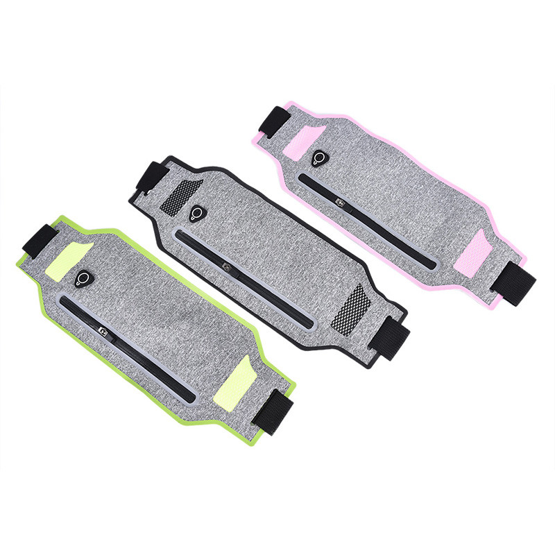 1 ΤΕΜ. Εξαιρετικά λεπτή τσάντα μέσης Τσάντες ζώνης πορτοφολιού Fashion Running Sport Bum Πακέτο Ταξιδιωτικής ζώνης μέσης με φερμουάρ Θήκη πεζοπορίας