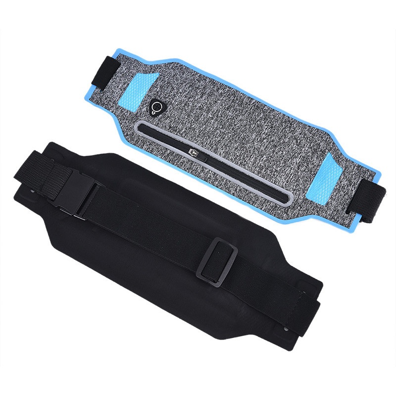 1 ΤΕΜ. Εξαιρετικά λεπτή τσάντα μέσης Τσάντες ζώνης πορτοφολιού Fashion Running Sport Bum Πακέτο Ταξιδιωτικής ζώνης μέσης με φερμουάρ Θήκη πεζοπορίας