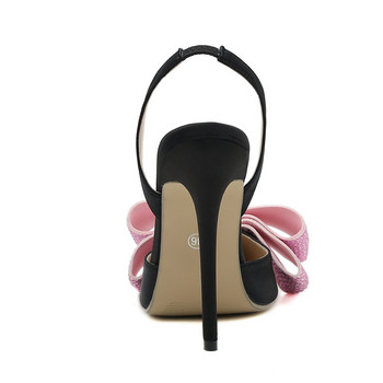 Eilyken Помпи в есенен стил с пеперуда, секси каишка на глезена, дамски обувки с остри пръсти, тънки токчета, обувки с гръб Zapatos Mujer
