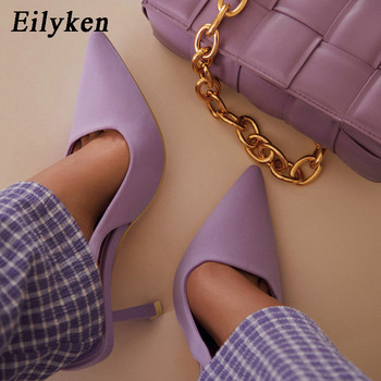 Eilyken Candy Colors Дамски помпи Дизайнерски сандали с гръб 2024 Летни елегантен стил Сватбени абитуриентски обувки на висок ток