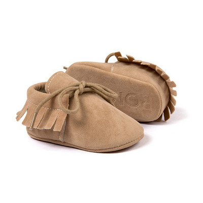 PU kožne mokasine za novorođenče, dječake, djevojčice, mekane mokasine cipele s resama, mekano dno, prve čizmice za hodanje, cipela za krevetić na vezanje