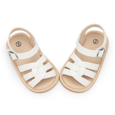 KIDSUN Beebikingad Imikusandaalid Nahast Kummist Lamedad Libisemiskindlad Pehme Tallaga Väikelapse Tüdrukutele Poisile Esimesed Kõndimisjalanõud Võrevoodi kingad Suurus 0-18M