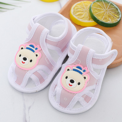 0-18M vastsündinu lõuendist kingad suvised multifilmid sandaalid vabaaja pehmed võrevoodi beebijalatsid Esimesed jalutuskärud beebisandaalid poistele tüdrukutele puukingad