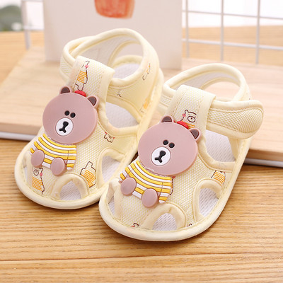 0-18M vastsündinu lõuendist kingad suvised multifilmid sandaalid vabaaja pehmed võrevoodi beebijalatsid Esimesed jalutuskärud beebisandaalid poistele tüdrukutele puukingad