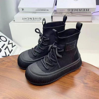 Dječje prozračne pletene čarape i čizme za proljeće i jesen 2023. Modne elastične visoke jednostruke čizme za dječake i djevojčice