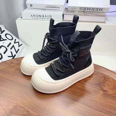 Dječje prozračne pletene čarape i čizme za proljeće i jesen 2023. Modne elastične visoke jednostruke čizme za dječake i djevojčice