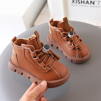 2024 Φθινοπωρινές χειμερινές μπότες για κορίτσια Μόδα παιδικά παπούτσια για αγόρι βελούδινα ζεστά παιδικά παπούτσια για κορίτσια Casual παπούτσια Αντιολισθητικές κοντές μπότες για παιδιά