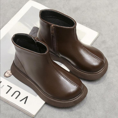 Dječje čizme za snijeg 2023 Jesen Zima Novo Dječaci Djevojčice Vodootporne neklizajuće Gležnjače Dječje kožne čizme Modne veličine 21-36