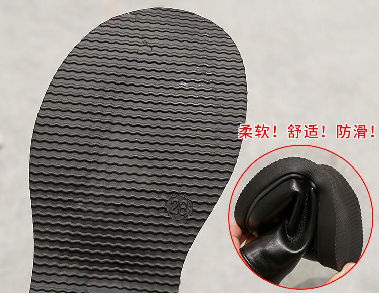 Dječje čizme za snijeg 2023 Jesen Zima Novo Dječaci Djevojčice Vodootporne neklizajuće Gležnjače Dječje kožne čizme Modne veličine 21-36