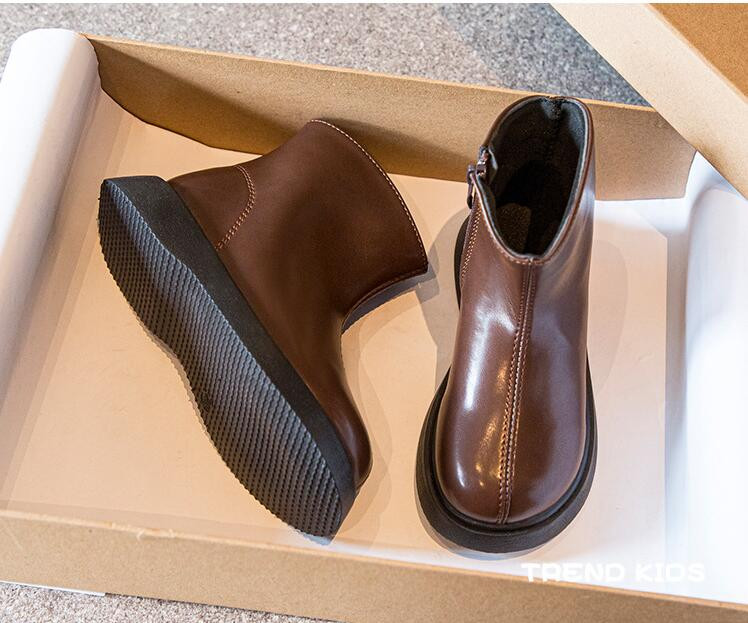 Dječje čizme za snijeg 2023 Jesen Zima Novo Dječaci Djevojčice Vodootporne neklizajuće Gležnjače Dječje kožne čizme Modne veličine 21-36