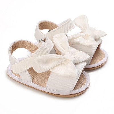 Letné detské topánky pre chlapcov a dievčatá, priedušné sandále, balerínky s mäkkou gumenou podrážkou, protišmykové, s mašľou, do postieľky, prvé chodítko