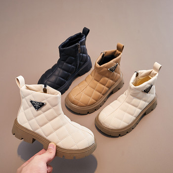 Μπότες Παιδικές βαμβακερές μπότες Χακί casual αντιολισθητικά παπούτσια Μαύρα κορίτσια Μόδα μπότες Βρεφικά αγόρια αντιολισθητικά κορίτσια μαλακή σόλα κοντή