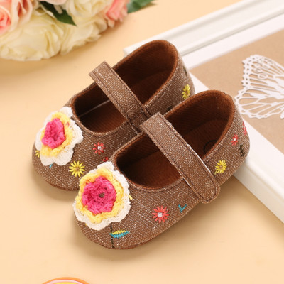 Pantofi pentru nou-născut, cu tematică maro, pantofi multicolori pentru băieți și fete, pantofi casual, cu talpă moale, anti-alunecare, pentru copii, primii plimbări