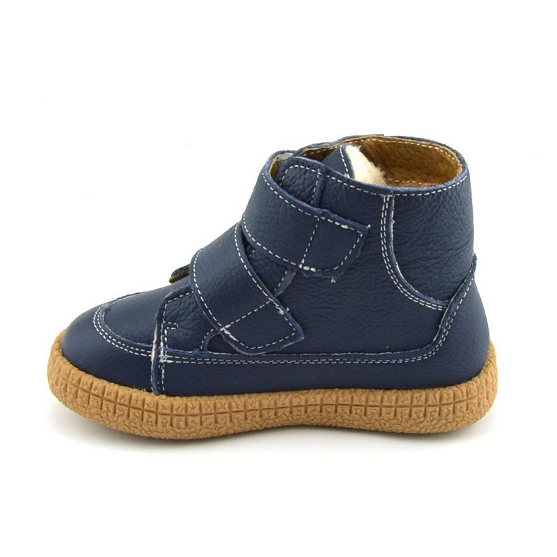 baieti mari cizme piele iarna bleumarin incaltaminte pentru copii cizme copii calduroase pantofi simpli populari bretele SandQ bebe 2019 16.5cm-20cm