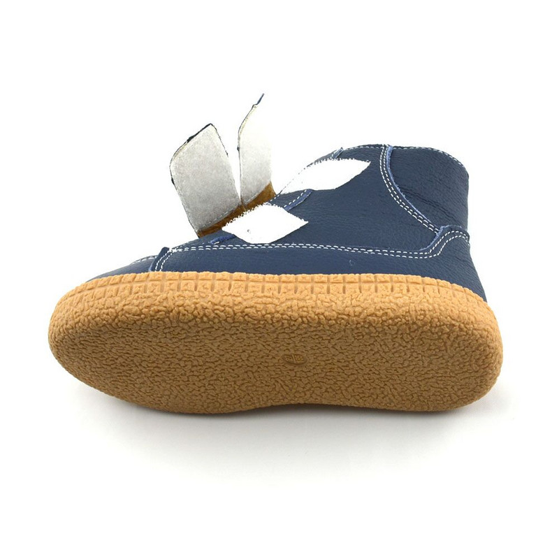 baieti mari cizme piele iarna bleumarin incaltaminte pentru copii cizme copii calduroase pantofi simpli populari bretele SandQ bebe 2019 16.5cm-20cm