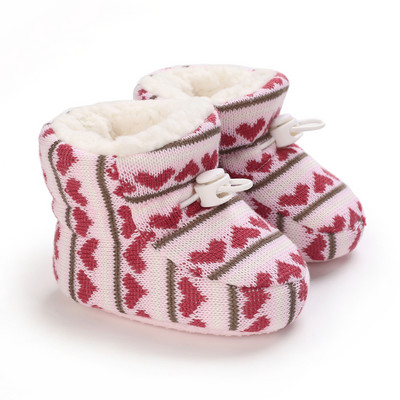 Slatke božićne cipele za novorođenčad Dječaci Djevojčice Prve hodalice Mekano dno Dojenčad Tople čizme za snijeg 0-18 mjeseci