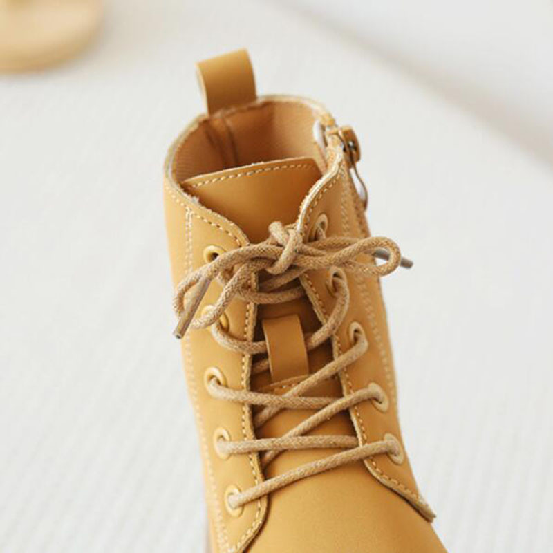 Pantofi Copii pentru Fete Cizme Moda Culoare Solidă Băieți Pantofi Piele Primăvară Toamnă Copii Cizme Studenți