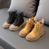 Zgodne visoke cipele za hodanje na otvorenom, dječje čizme s platformom na vezanje za slobodno vrijeme, dječje ulične cipele za dječake i djevojčice G07275