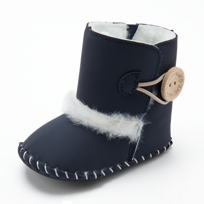 KIDSUN Čizme za novorođenčad Zimske tople djevojčice Dječaci Cipele za malu djecu Prve hodalice Dječje čizmice za snijeg s mekim potplatom za 0-18 m.
