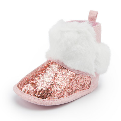 KIDSUN Čizme za novorođenčad Zimske tople djevojčice Dječaci Cipele za malu djecu Prve hodalice Dječje čizmice za snijeg s mekim potplatom za 0-18 m.