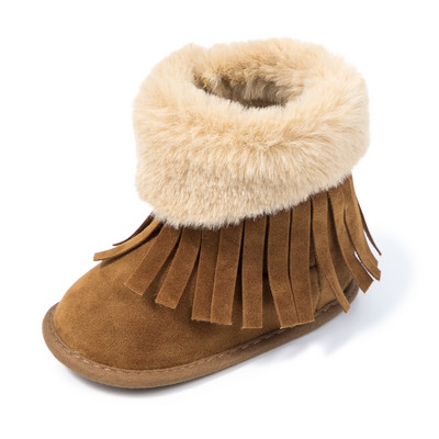 KIDSUN Čizme za novorođenčad Zimske tople djevojčice Dječaci Cipele za malu djecu Prve hodalice Dječje čizmice za snijeg s mekim potplatom za 0-18 m.